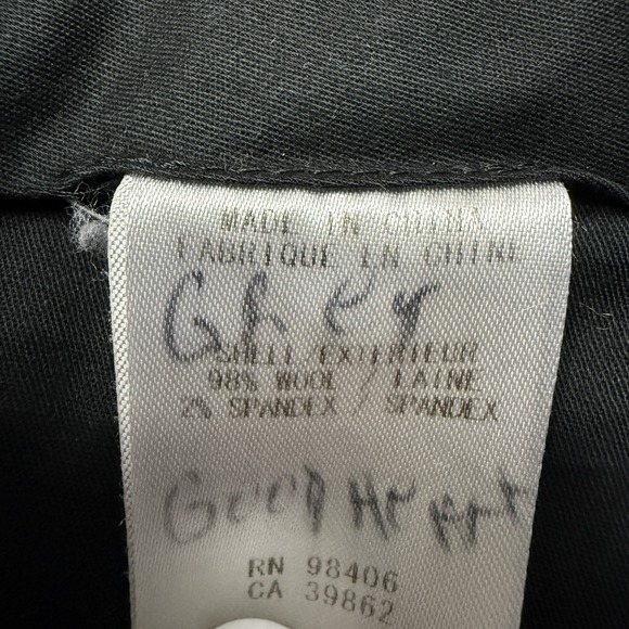 Theory Marlo pants men's 34 black‎ gray stripe stretch wool work trousers slacks - Picture 10 of 11